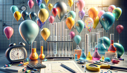 A feature image showcasing the use of latex balloons in science.